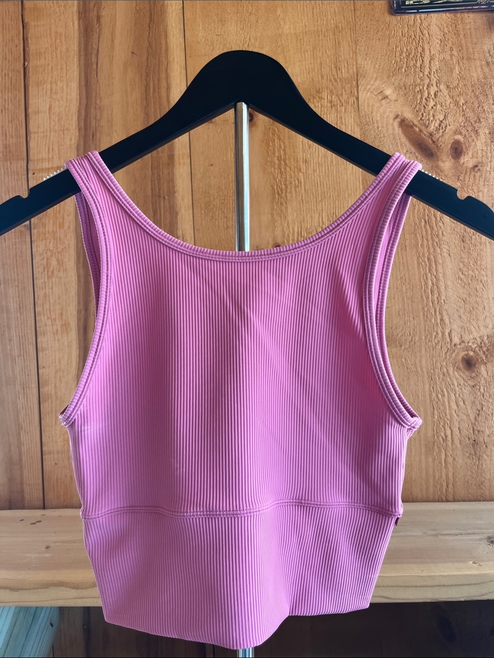 lululemon athletica Ribbed Pink Cropped Tank